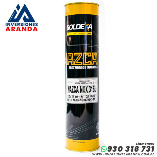 ELECTRODO NAZCA NOX 316L