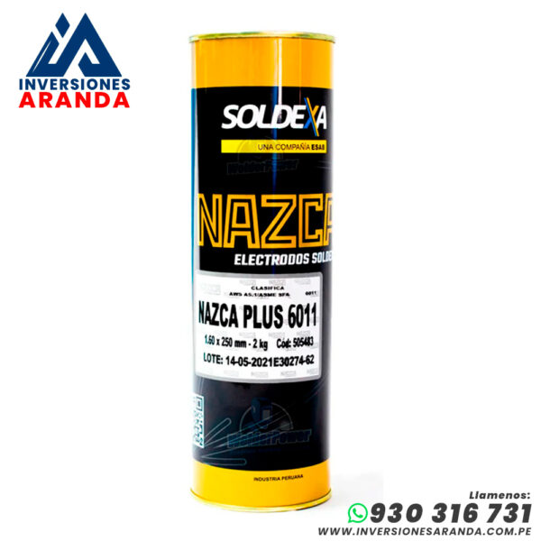 ELECTRODO NAZCA PLUS 6011