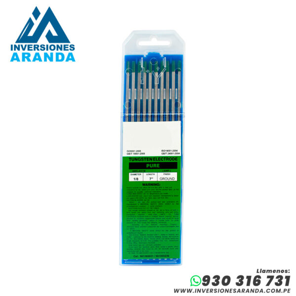 ELECTRODO DE TUNGSTENO COLOR VERDE