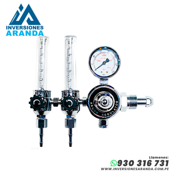 REGULADOR DE ARGON DOBLE SALIDA