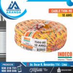CABLE THW-90 - 10 AWG - INDECO