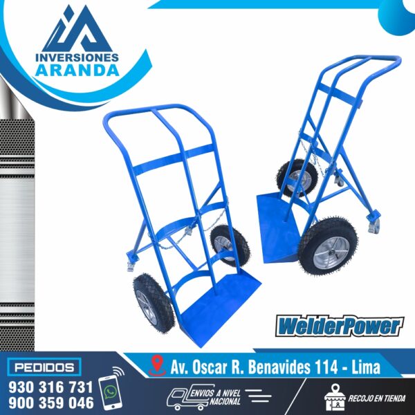 COCHE OXI-ACETILENO CON DOBLE SOPORTE