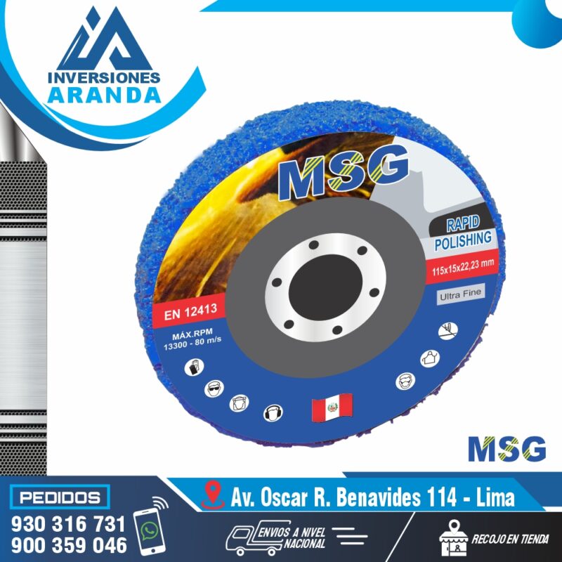 DISCOS PARA PULIR ACERO INOXIDABLE - RAPID POLISHING