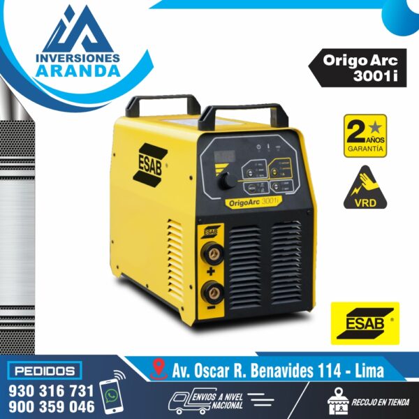 MAQUINA DE SOLDAR ORIGO ARC 3001i - ESAB