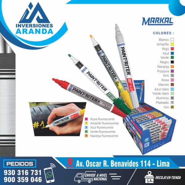 MARCADOR PERMANENTE PAINT-RITER