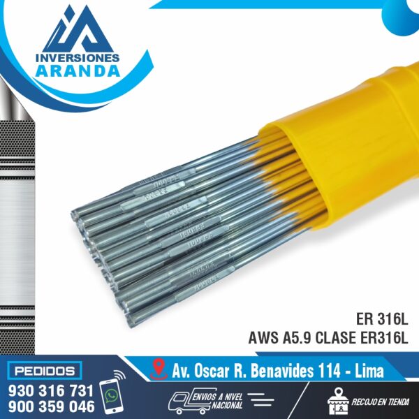 MATERIAL DE APORTE SUPERTIG 316L