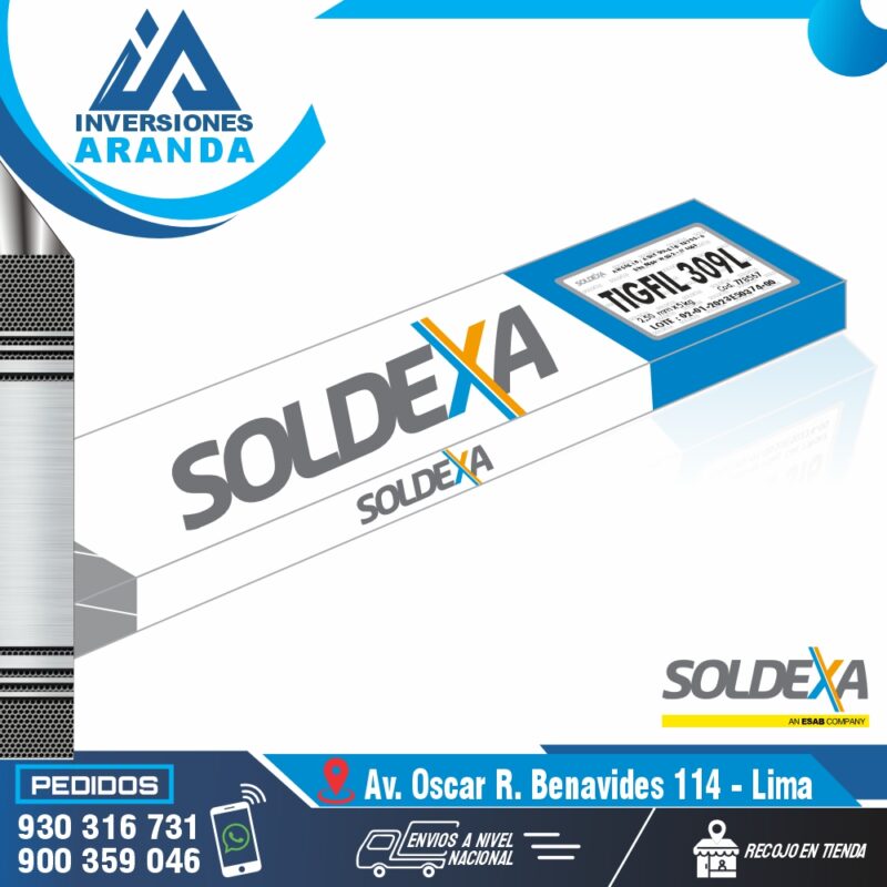 MATERIAL DE APORTE TIGFIL 309L - SOLDEXA