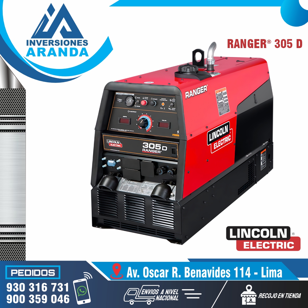 MOTOSOLDADORA RANGER® 305 D - LINCOLN MOTOSOLDADORA RANGER® 305 D - LINCOLN