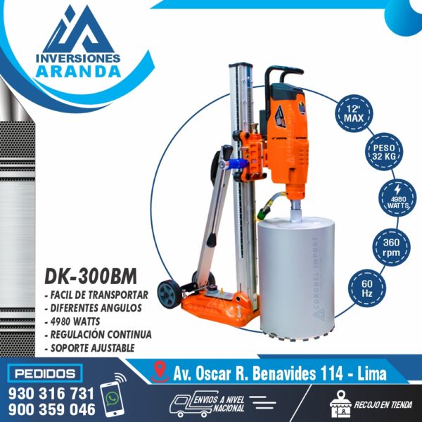 PERFORADORA DIAMANTINA - MODELO DK-300BM