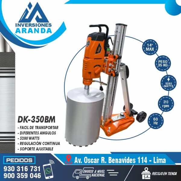 PERFORADORA DIAMANTINA - MODELO DK-350BM