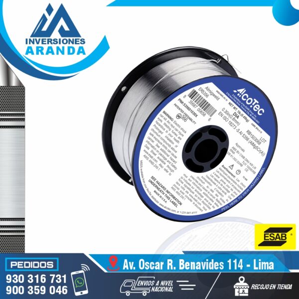 SOLDADURA DE ALUMINIO 1LB - ALCOTEC - ESAB