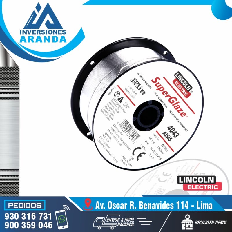 SOLDADURA DE ALUMINIO 1LB - SUPERGLAZE - LINCOLN