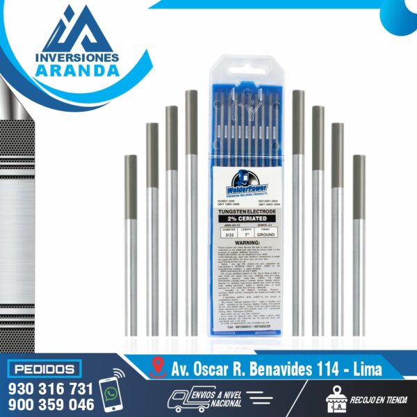 TUNGSTENO 2% CERIATED (EWCe-2)