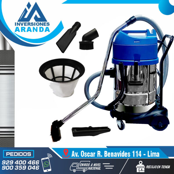 ASPIRADORA INDUSTRIAL DVC80 DOBLE MOTOR 80L DONG CHENG