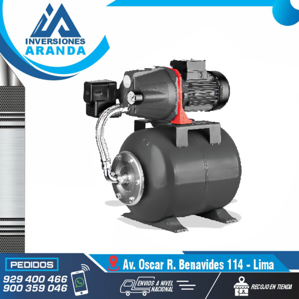 BOMBA DE AGUA JET EN EQUIPO HIDRONEUMATICO MONOFASICO LEO XKJ-801IA