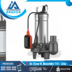 BOMBA DE AGUA SUMERGIBLE DE DESAGUES CON TRITURADOR LEO LSWM150CA