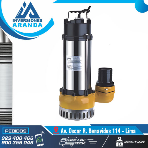 BOMBA DE AGUA SUMERGIBLE V2200F CATTINI