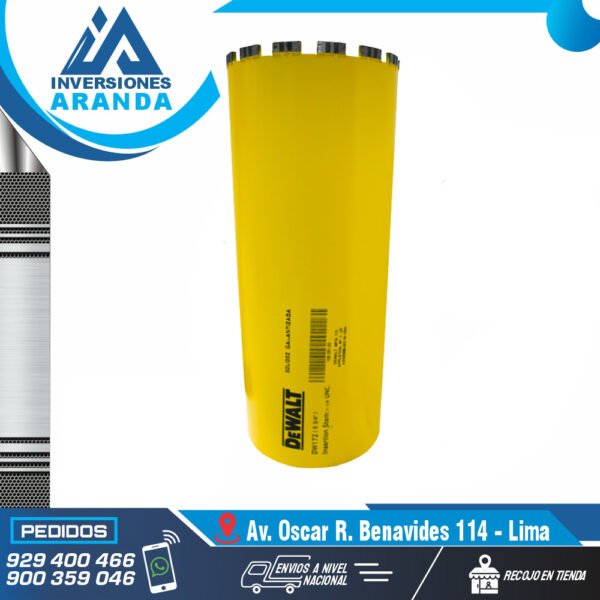 BROCA PARA DIAMANTINA DE 6-3/4" DEWALT DW172