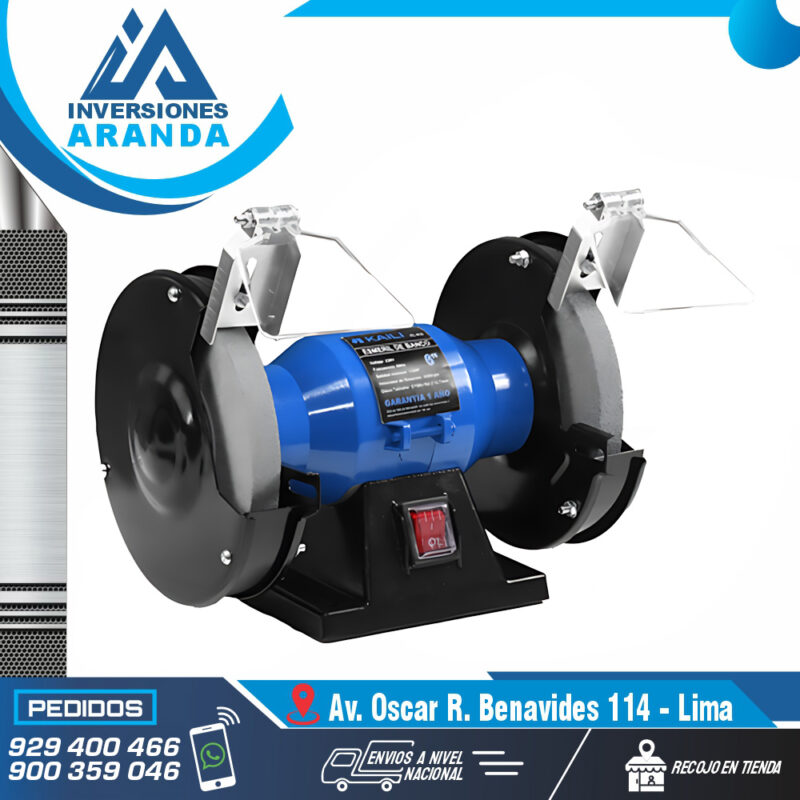 ESMERIL DE BANCO KL010 6 PULGADAS 1/3 HP