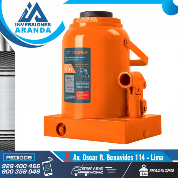 GATO HIDRÁULICO DE BOTELLA, 50 TON