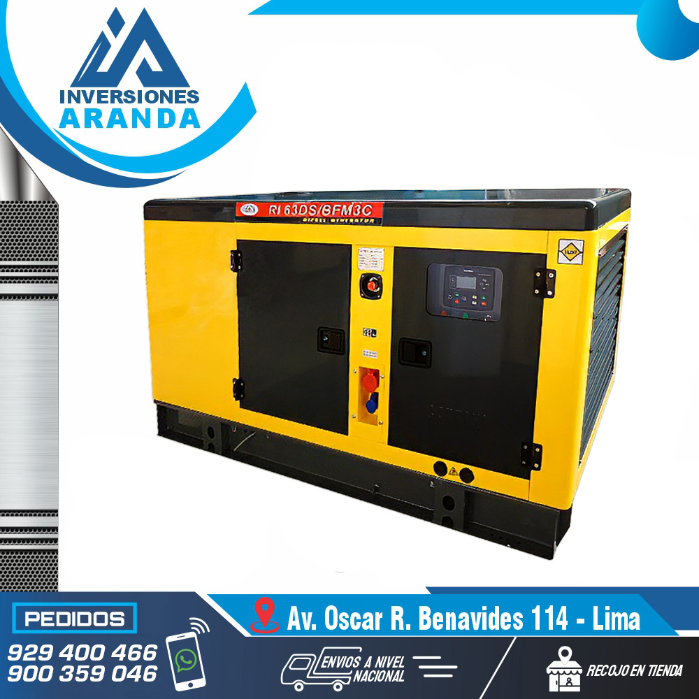 GENERADOR DE CORRIENTE DIESEL RI63DS CATTINI GENERADOR DE CORRIENTE DIESEL RI63DS CATTINI