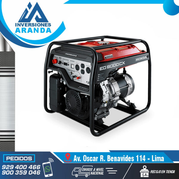 GENERADOR DE CORRIENTE MONOFASICO HONDA MOD-EG5000CX