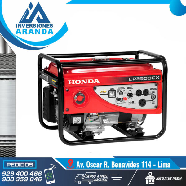 GENERADOR DE CORRIENTE MONOFASICO HONDA MOD-EP2500CX