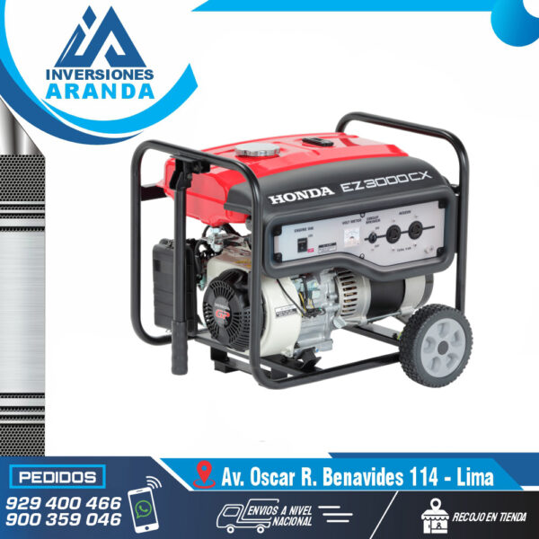 GENERADOR DE CORRIENTE MONOFASICO HONDA MOD-EZ3000CX