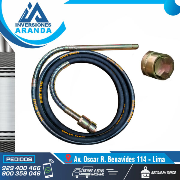 MANGUERA DE VIBRADORA DE 2" 50MM X 6M MOD-MVP50-6M