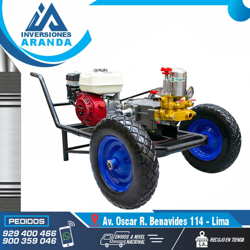 MCH160-40F MOTOFUMIGADORA ESTACIONARIA CON CARRETA Y LLANTAS DE 16"