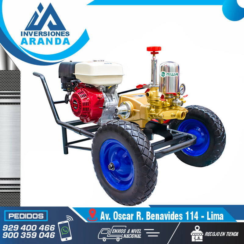 MCH270-100F MOTOFUMIGADORA ESTACIONARIA CON CARRETA Y LLANTAS DE 16"