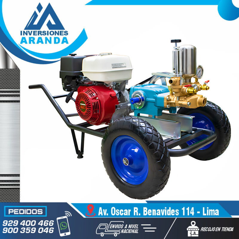 MCH390-100C MOTOFUMIGADORA ESTACIONARIA CON CARRETA Y LLANTAS DE 16"