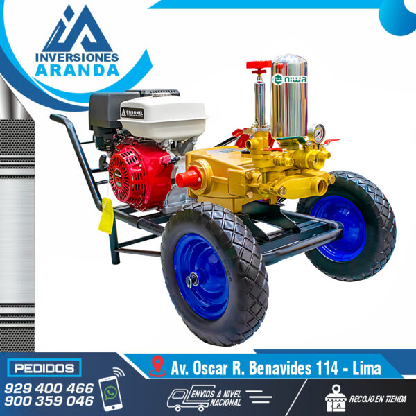 MCH390-130F MOTOFUMIGADORA ESTACIONARIA CON CARRETA Y LLANTAS DE 16"