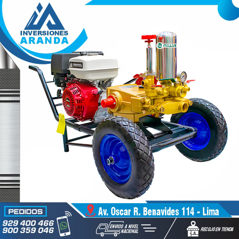 MCH390-130F MOTOFUMIGADORA ESTACIONARIA CON CARRETA Y LLANTAS DE 16"