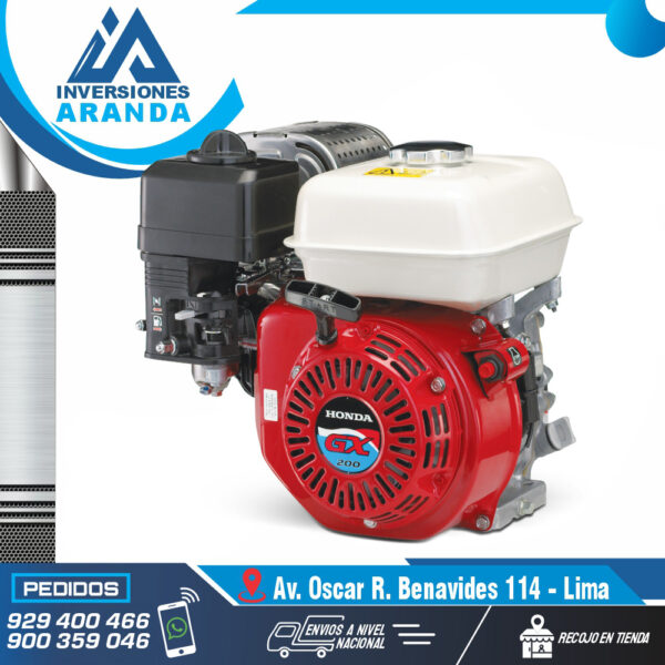 MOTOR ESTACIONARIO GASOLINERO GX200 MEGA – HONDA
