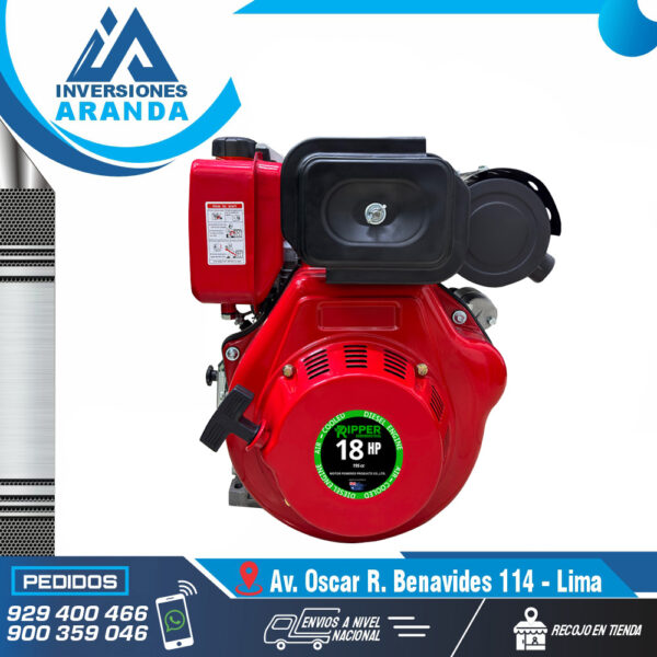 MOTOR PETROLERO RIPPER RI195EM DE 18 HP