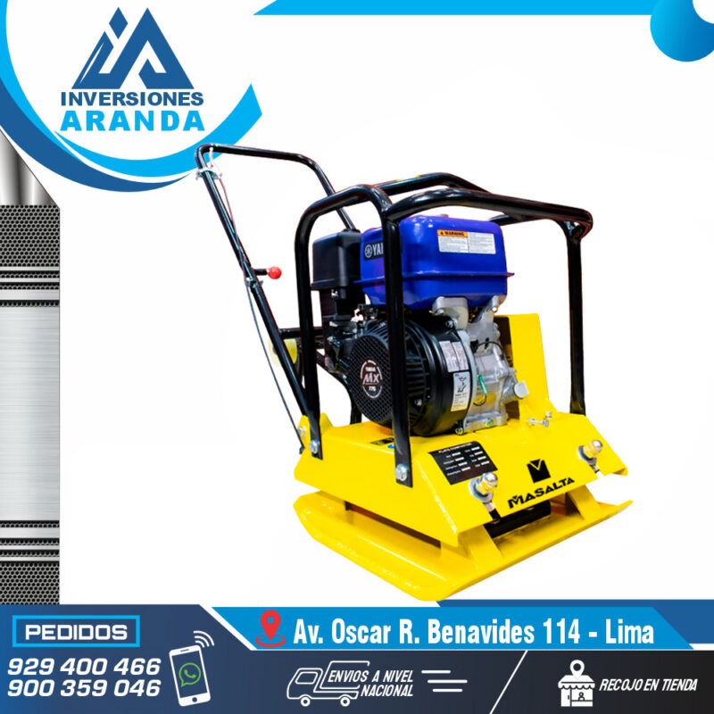 PLANCHA COMPACTADORA CON MOTOR YAMAHA MASALTA MOD-MS100-4