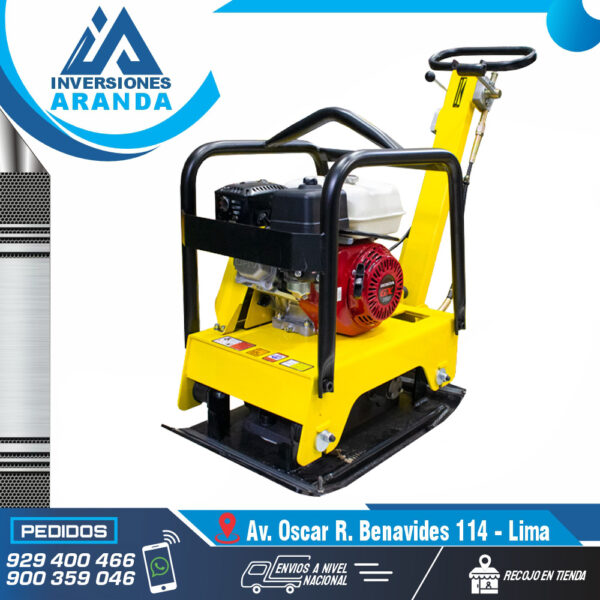 PLANCHA COMPACTADORA REVERSIBLE C/ MOTOR HONDA MOD-GX160-5.5