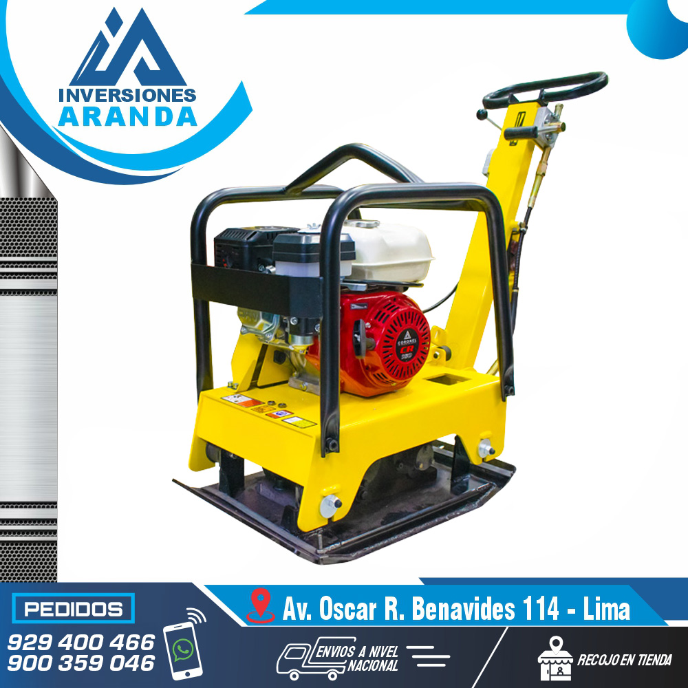 PLANCHA COMPACTADORA REVERSIBLE CON MOTOR CORONEL MOD-CR-5.5 PLANCHA COMPACTADORA REVERSIBLE CON MOTOR CORONEL MOD-CR-5.5