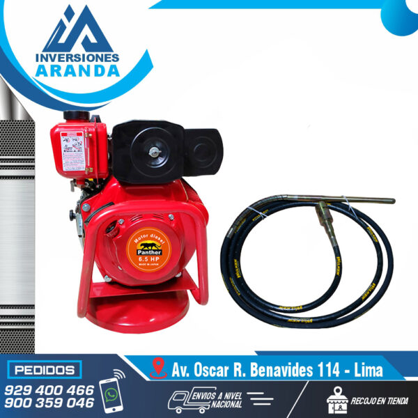 VIBRADORA DE CONCRETO CON MOTOR PANTHER DIESEL MOD-PG165-6
