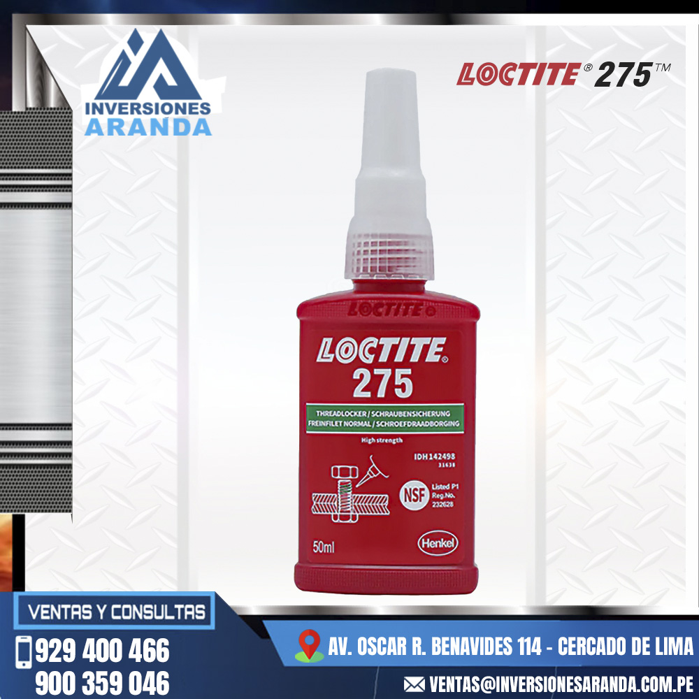 ADHESIVO-FIJADOR-DE-ROSCAS-LOCTITE-275.jpg ADHESIVO FIJADOR DE ROSCAS - LOCTITE 275 - Imagen 1