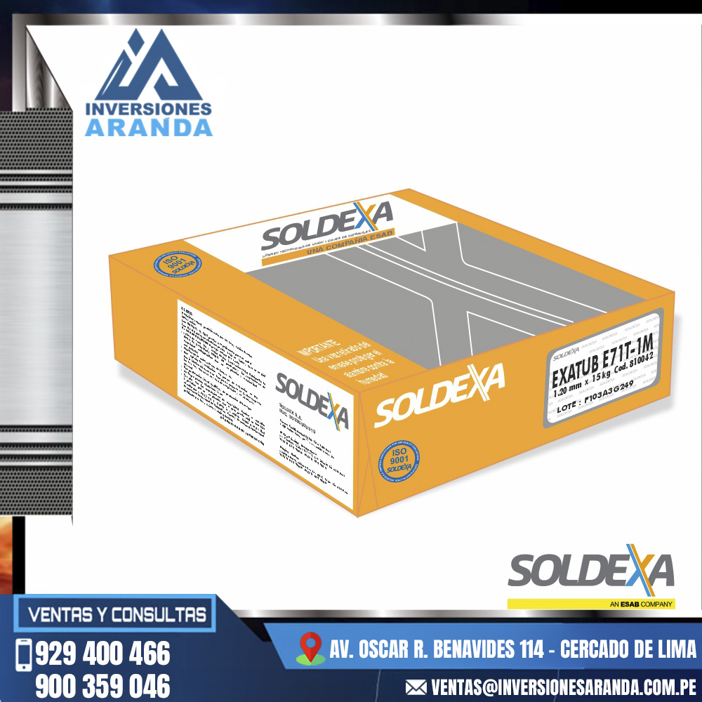 ALAMBRE-EXATUB-E71T-1M-SOLDEXA.jpg ALAMBRE EXATUB E71T-1M - SOLDEXA - Imagen 1