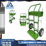 COCHE PORTA OXIGENO Y GAS PROPANO CON LLANTAS BUGGY