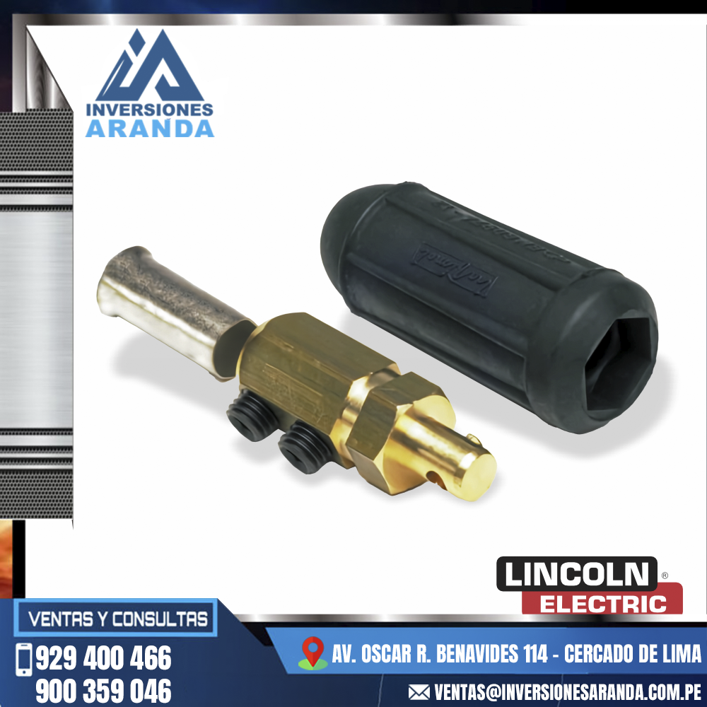 Conector-Twist-Mate™-para-Cable-2-0-3-0-70-95mm2-Lincoln-Electric.png Conector Twist Mate™ para Cable 2/0/3/0 (70-95mm2) - Lincoln Electric - Imagen 1