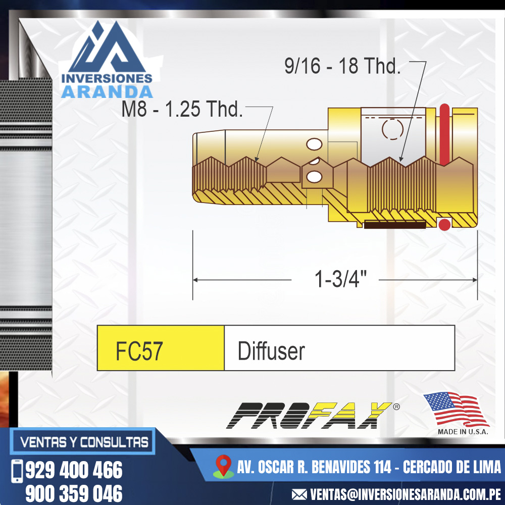 DIFUSOR-DE-GAS-PROFAX-PFX-FC57.jpg DIFUSOR DE GAS PROFAX PFX-FC57 - Imagen 1