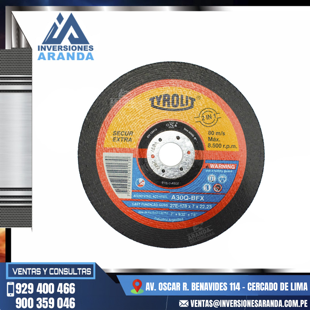 DISCO-DE-DESBASTE-7X9-32X7-8-MARCA-TYROLIT-1-1.jpg DISCO DE DESBASTE 7X9/32X7/8 MARCA TYROLIT - Imagen 1