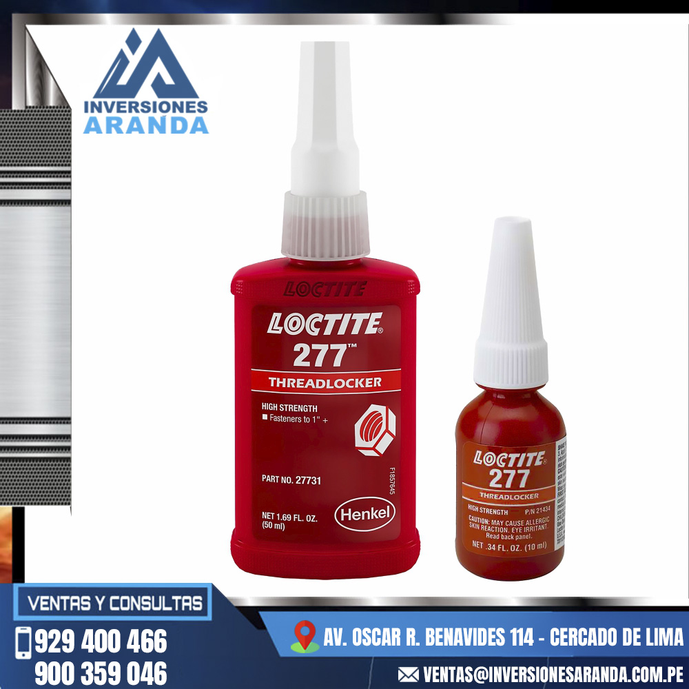 FIJADOR-DE-ROSCAS-LOCTITE®-277-RESISTENCIA-ALTA-50ML-10ML.jpg FIJADOR DE ROSCAS LOCTITE® 277 - RESISTENCIA ALTA - 50ML - 10ML - Imagen 1