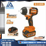 LLAVE DE IMPACTO INALÁMBRICO 1/2" - RB-20-880PBL - REDBO®