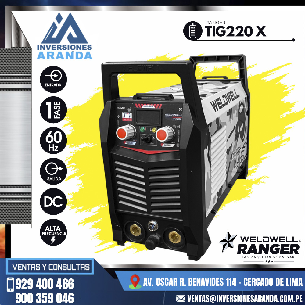 MAQUINA-DE-SOLDAR-TIG-220-X-RANGER-WELDWELL.jpg MAQUINA DE SOLDAR TIG 220-X - RANGER WELDWELL - Imagen 1
