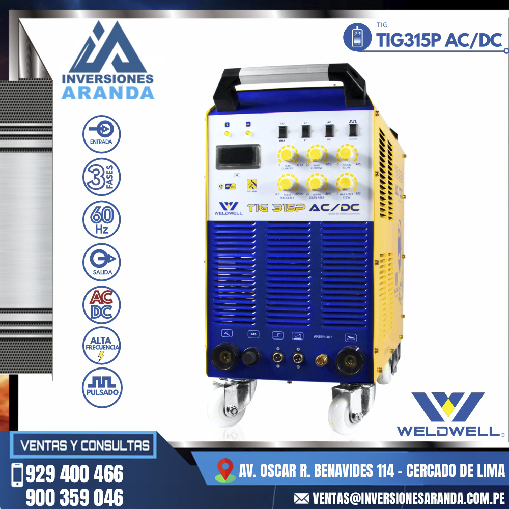 MAQUINA-DE-SOLDAR-TIG-315P-AC-DC-WELDWELL®.jpg MAQUINA DE SOLDAR TIG 315P AC-DC - WELDWELL® - Imagen 1